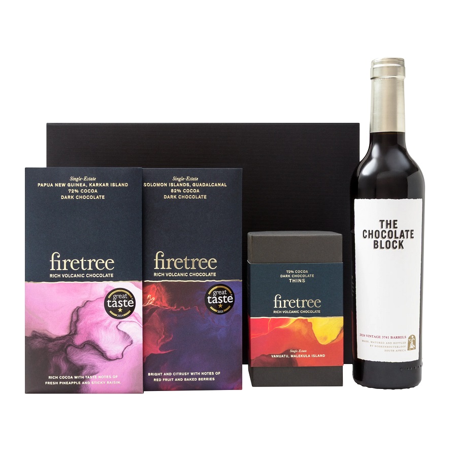 Firetree Chocolate & Wine Gift Box