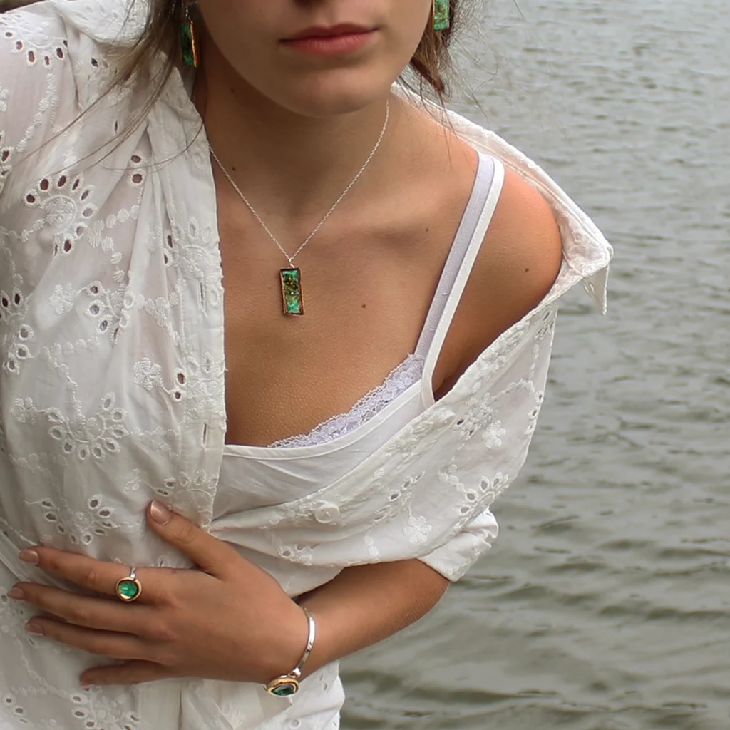 Habulous Emerald Reef Sterling Silver Pendant