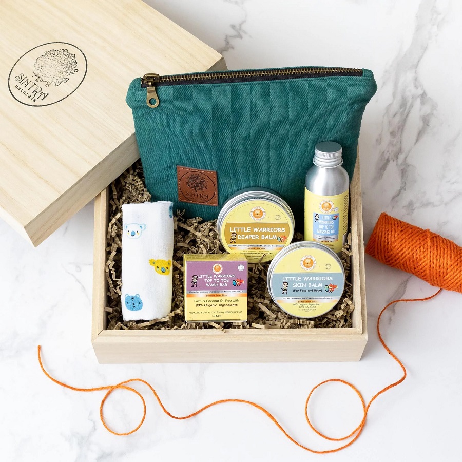 Sintra Naturals Little Warriors New Born Gift Set