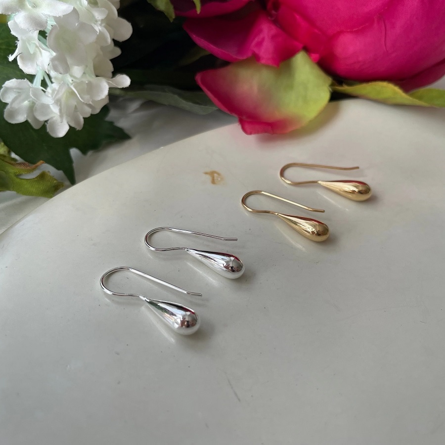 So Just Shop Recycled Silver Tear Drop Earrings